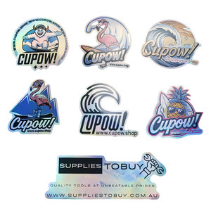 Shiny Weatherproof Waterproof Uv Printing Custom Holographic Crystal Brand <b>Stickers</b> - Product Image 6