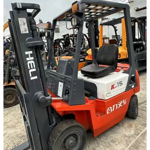 Chinese All-Terrain Heli 1.5 Ton Small Electric Forklift Semi Diesel Engine Powered Used Battery Used Heli 1.5 Ton