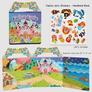 หนังสือสติกเกอร์แบบใช้ซ้ำได้ รูปแบบปราสาทเจ้าหญิง ฟาร์มสัตว์ต่างๆ หลากหลายธีม สำหรับเด็กเล็ก ทำกิจกรรมสร้างสรรค์ - Product Image 2