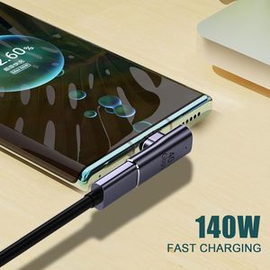 8K 60Hz USB C <span class=keywords><strong>4.0</strong></span> 140W manyetik adaptör, Thunderbolt <span class=keywords><strong>3</strong></span> / 4 için USB C 90 derece adaptör, MacBook Pro/hava ve daha fazla C tipi cihazlar - Product Image 4