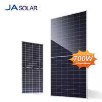Meilleur prix pour panneau solaire JA Solar 690w 700w 705w 710w 715w N-Type double vitrage bifacial mono JAM66D46 LB panneau solaire double vitrage