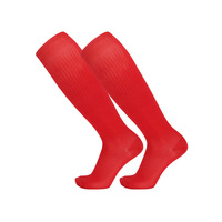 Chaussettes de football mi-hautes pour enfants et adultes, légères, respirantes, longues, décontractées, couleur unie, anti-salissures, tricotées