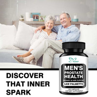 Complément alimentaire à base de plantes Prostate Plus Saw Palmetto OEM ODM, pilules pour la santé urinaire, capsules pour la santé de la prostate masculine
