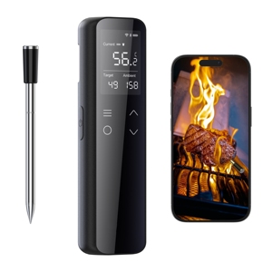 Thermomètre à viande <span class=keywords><strong>WiFi</strong></span> 5+1 sondes, étanche IP67, thermomètre numérique pour barbecue, résistant à la chaleur - Product Image 1