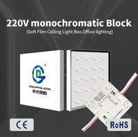 En Stock Couleur Unique 220V Direct 4 Modules Led Publicité Module Led Avec Lentille pour Panneau de Signalisation