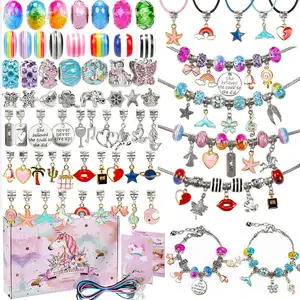 Hot Selling Jewelry Making Kit With Beads Charms Bracelet Necklace DIY Crafts Gifts Set for Girls Kids