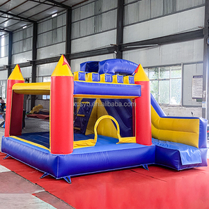 Thiết Kế Mới Thương Mại PVC 4*4M Lâu Đài Bơm Hơi Với Trượt Nhảy Lâu Đài <span class=keywords><strong>Bouncy</strong></span> Cho Vui Chơi Cho Trẻ Em Trên Bán - Product Image 4