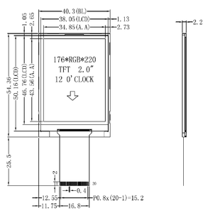 <span class=keywords><strong>Arduino</strong></span> IPS tipi Mini ekran için 2.2x220 çözünürlük ST7789 sürücü IC <span class=keywords><strong>SPI</strong></span> ekran paneli ile 176 inç TFT <span class=keywords><strong>lcd</strong></span>'ler modülü - Product Image 4