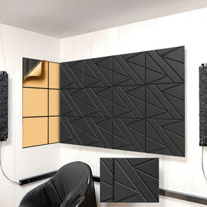 Оптовый набор из 12 акустических панелей из пенопласта: звукопоглощающие квадратные декоративные панели для звукоизоляции студий - Product Image 1