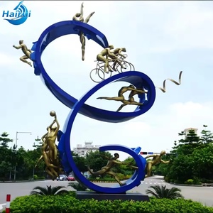Statue de phénix contemporaine en acier inoxydable, pièce d'art décorative, excellente pour les projets d'aménagement paysager - Product Image 2