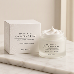 <span class=keywords><strong>Crema</strong></span> <span class=keywords><strong>Viso</strong></span> al Collagene Ricombinante Personalizzata OEM/ODM con Squalano e <span class=keywords><strong>Aloe</strong></span> <span class=keywords><strong>Vera</strong></span> per Rassodare, Anti-Età, Sbiancante e Idratazione Profonda - Product Image 3