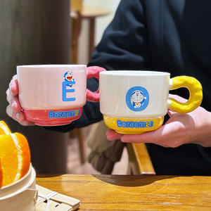 Mug en céramique Doraemon avec poignée, impression sérigraphique, produit de première qualité pour cadeau et usage quotidien - Product Image 4
