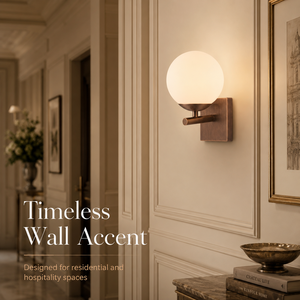 Luxury Modern Opal Glass Globe Indoor <b>Wall</b> Light Antique Brass <b>Wall</b> <b>Sconce</b> for Bedroom Bathroom Hallway Hotel Interior Lighting - Product Image 3