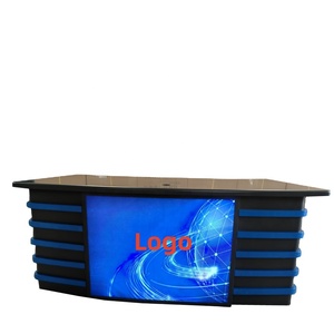 ML ----   Mesa de Transmisión de <span class=keywords><strong>Radio</strong></span> y Televisión, Mesa de Transmisión <span class=keywords><strong>en</strong></span> <span class=keywords><strong>Vivo</strong></span> para Presentadores de <span class=keywords><strong>Radio</strong></span>, Mesa de Entrevistas para Estudio de Televisión - Product Image 1