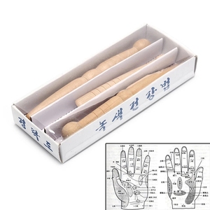 Bâton de <span class=keywords><strong>Massage</strong></span> thaïlandais bâton de réflexologie en bois tête de main en bois visage corps outil traditionnel - Product Image 2
