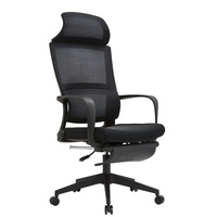 Chaise de bureau ergonomique moderne pivotante en maille avec support lombaire réglable, ensemble de chaises de luxe en plastique, vente en gros