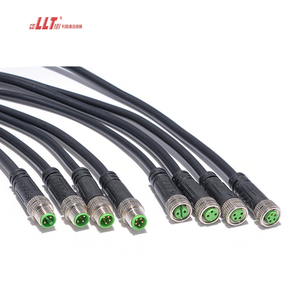 Lt m8 2 3 4 5 pin pvc כבל מחבר זכר/נקבה ישר/ישר זווית חוט כוח יישום חומר פלסטיק - Product Image 6