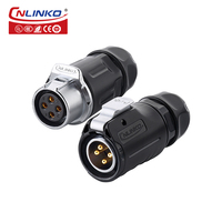 CNLINKO M20 전기 자전거 배터리 IP68 커넥터 자전거 빠른 분리형 IP68 방수 4핀 와이어 커넥터