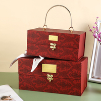 Boîtes cadeaux rigides magnétiques personnalisées avec fermeture magnétique de luxe et poignée, logo imprimé, série valise