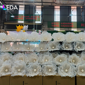 LEDA Large Handmade Artificial Giant Silk Flowers <b>Wedding</b> Centerpiece Stage <b>Decoration</b> <b>Ceiling</b> <b>Decoration</b> for <b>Wedding</b> Event - Product Image 2