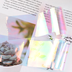 TSZS 5*20cm unghie Mirrorthe Aurora carta smaltata colorata Multi-color Ice Cube Nail Art Sticker fai da te carta di vetro Nail Foil <span class=keywords><strong>Stickers</strong></span> - Product Image 5