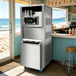 Máquina de Helado Suave de 3 Boquillas, Máquina Comercial para Hacer Helado Suave y Batidos - Product Image 1