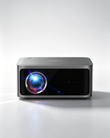 Projecteur HTP X5 LED LCD 1080P Haute luminosité 800 ANSI Lumens Prêt à l'emploi sur Internet Mise au point automatique Android Home Cinéma Stéréo HIFI