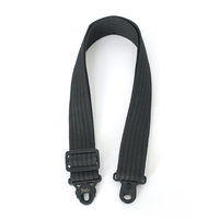 Usine de ceinture de guitare en polyester noir à boucle rapide