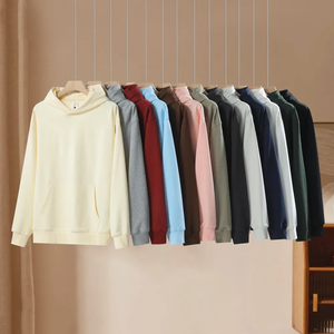 Nouveauté : sweat à capuche personnalisé, 380 g/m², en molleton, surdimensionné, sans cordons, style décontracté, à capuche, lavage enzymatique, teinture unie, tricoté - Product Image 4