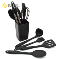 Vente en gros de petits outils de cuisine sécurité alimentaire 11 pièces mini kit d'ustensiles de cuisine en silicone pour la cuisine des enfants