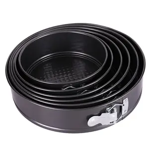 F2-553 Eco Rectangular carbon steel BBQ Party Cookie Baking Pan ,Household round lock cake bread baking pan tray &dishes