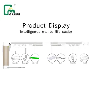 Gardens Tuya Wifi Automatic Electric Curtain Motor Smart Home Remote Control Google Home Alexa Motorized Smart Curtain System