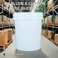 Tambour en plastique d'étanchéité portable pour eau sel explosif 1L/1.5L/2L/2.5L/5L/8L/10L seau de peinture au latex tambours seaux et barils"
