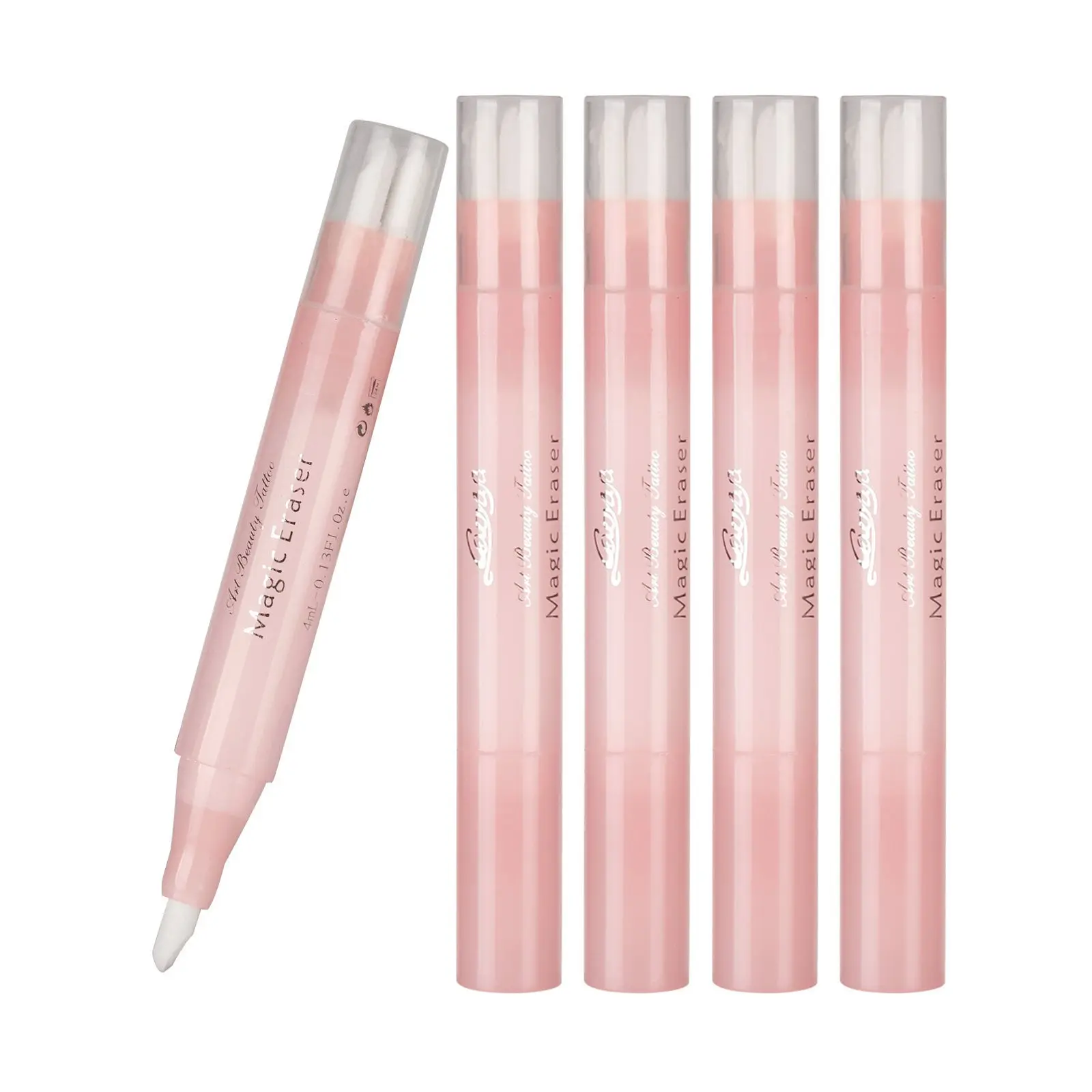 Pink Magic Eraser Pen Sobrancelha Microblading Maquiagem Permanente Eraser Remoção Da Pele Marcador Caneta Marca Mancha Com 3 Nib De Substituição