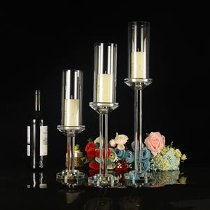 Portacandele in Cristallo Fatto a Mano con Supporto in Vetro per Decorazioni Matrimoniali - Product Image 2