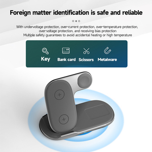Meilleur vendeur 2024 sur Alibaba Produit le plus vendu Rapide pour AirPods Montre Téléphone Chargeur sans fil 6 en 1 - Product Image 5