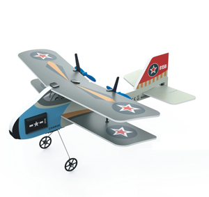 DWI Dowellin 2,4G RC Planeador Avión de control remoto Juguete-2CH Espuma RC Fighter Airlane con luces - Product Image 3