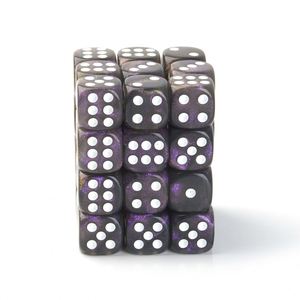 Dados Acrílicos de Alta Calidad, Redondos, con Esquinas Redondeadas, de 6 Caras, 12mm, con Purpurina y Cristal de Perla, al por Mayor - Product Image 3