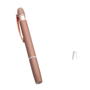 New Rose Gold <b>Matte</b> <b>Rubber</b> Paint Aluminum Metal Sports Body Pen Printable Custom Logo Hotel Promotional Advertising Gift - Product Image 3
