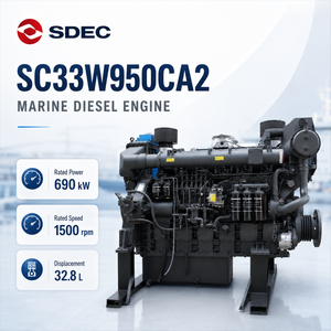 Motore Diesel Marino SDEC SC33W950CA2 da 32,8L, 690kW, Raffreddato ad Acqua per Pescherecci, Navi Cargo e Imbarcazioni Commerciali - Product Image 1