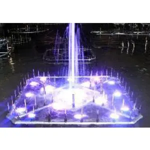 Fantastischer Musik tanzpark Wasser pool brunnen im Freien