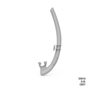 Tubo de respiración Boquilla de silicona Seguridad Drenaje subacuático Natación húmeda Semi seca Tubo de esnórquel para apnea - Product Image 4