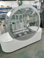 Vitrine Réfrigérée Professionnelle 12 Bacs pour Glaces Carpigiani - Prix de Gros - Mini Congélateur à Glaces
