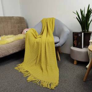 Tùy Chỉnh Đan Ném Chăn Siêu Mềm Ấm Chăn Sofa Chăn Trọng Lượng Nhẹ Fluffy Giường Chăn Trang Trí Nội Thất rô Sofa Chăn - Product Image 5