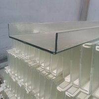 Láminas de Vidrio para Construcción de Alta Calidad, Vidrio Esmerilado en Forma de U de 2mm-12mm, Vidrio Templado en Forma de U con Bajo Contenido de Hierro para Paredes Exteriores