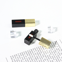 Carré Unique clair 3ml 5ml Tube de brillant à lèvres bouteille de mascara personnalisée tubes de baume à lèvres vide tube d'emballage cosmétique en gros