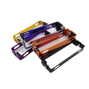 Cadre universel de plaque d'immatriculation de voiture de <span class=keywords><strong>moto</strong></span> en aluminium Power Racing Auto Angle réglable Support en métal Systèmes de carrosserie de <span class=keywords><strong>moto</strong></span> - Product Image 1