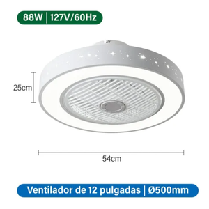 Lámpara de ventilador de techo con Control remoto regulable con 3 pantallas, aspas de 42 pulgadas, motores AC/DC para hogar y Hotel, voltaje de entrada de 220V - Product Image 2