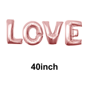 Artículos de <span class=keywords><strong>Fiesta</strong></span> al por Mayor, Globo de Papel de Aluminio con la Palabra LOVE de 40 Pulgadas - Dorado/Plateado/Oro Rosa - Decoración para San Valentín y Bodas - Product Image 4