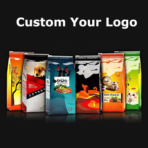 Personalizzato 5kg 10kg 20kg animale cane gatto tratta Pedigree fondo piatto Snack foglio di alluminio cerniera scorrevole imballaggio borsa da viaggio per animali domestici - Product Image 4